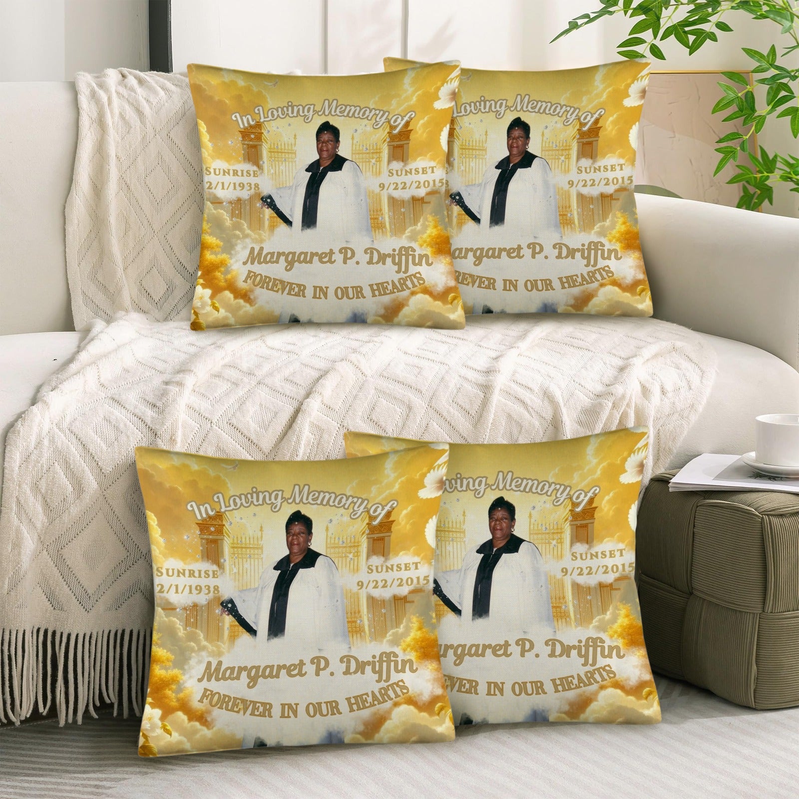 Memorial Pillow 4 pack