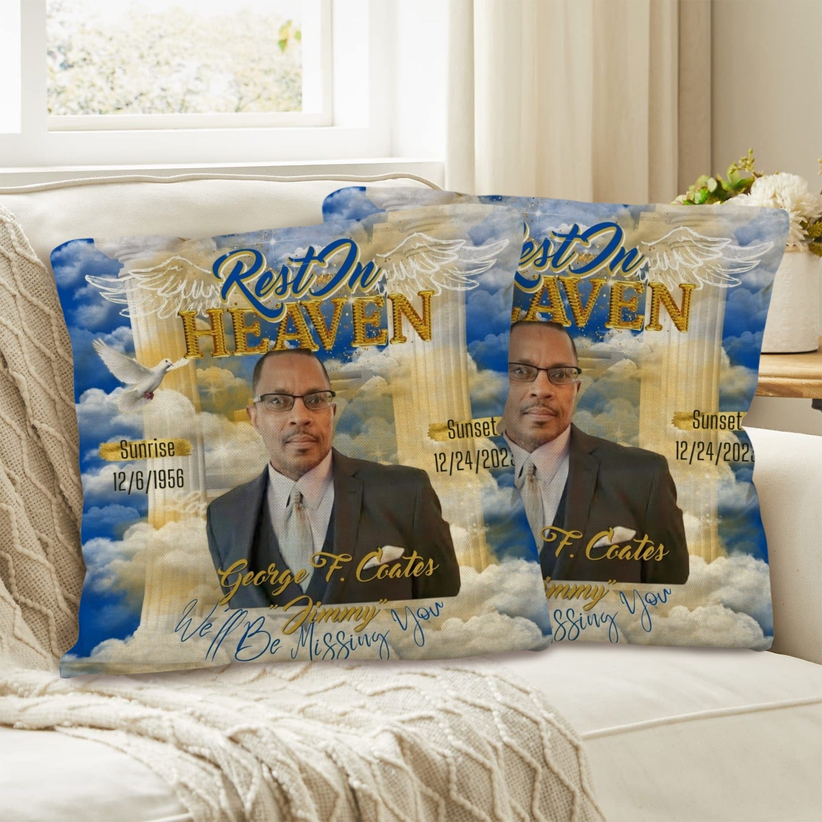 Memorial Pillow 2 Pack