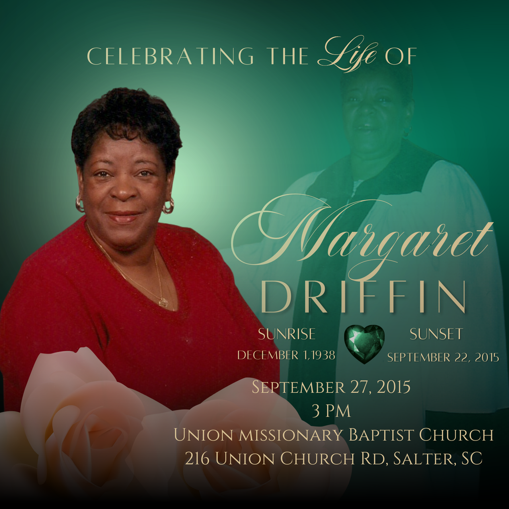 Funeral Announcement Flyer