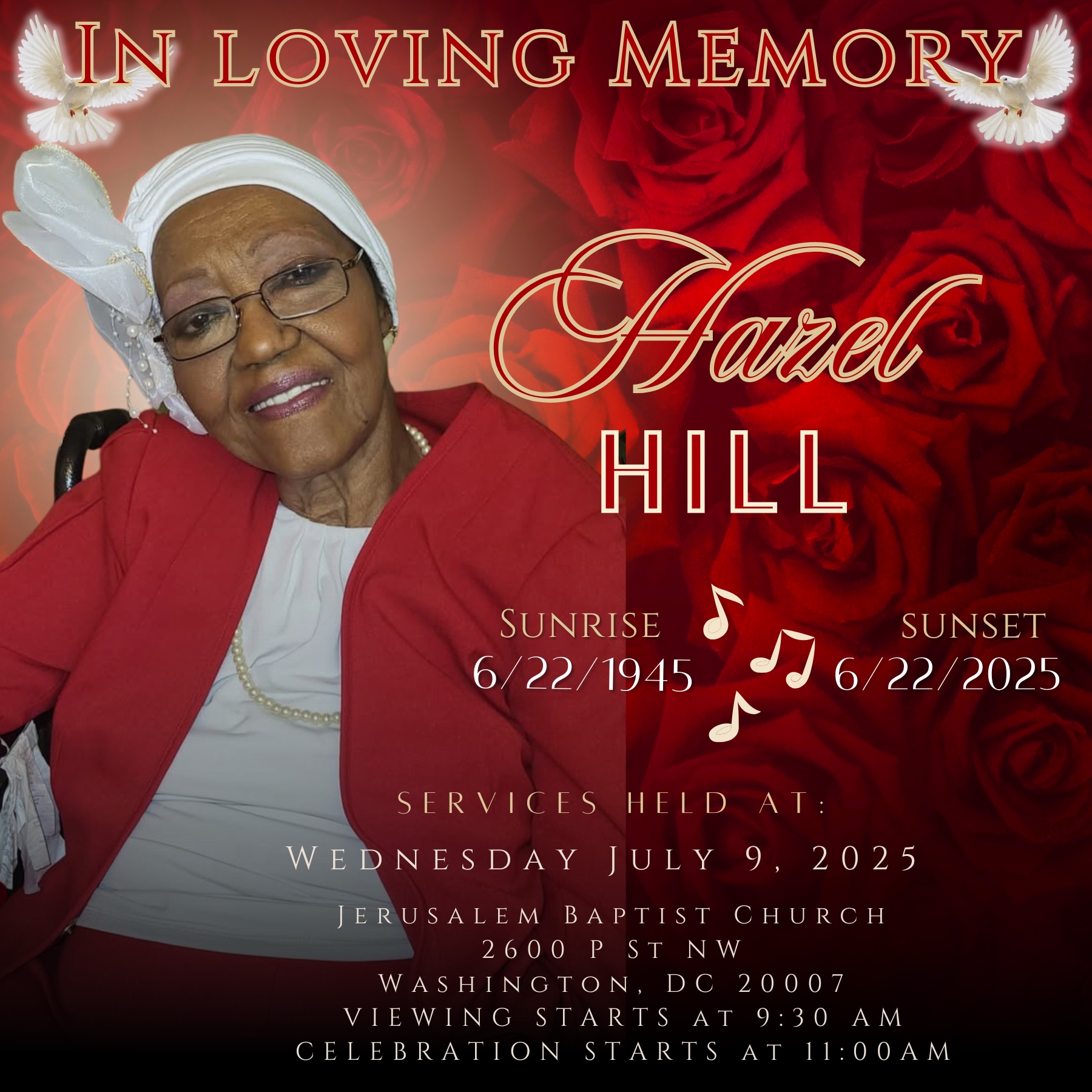 Funeral Announcement Flyer