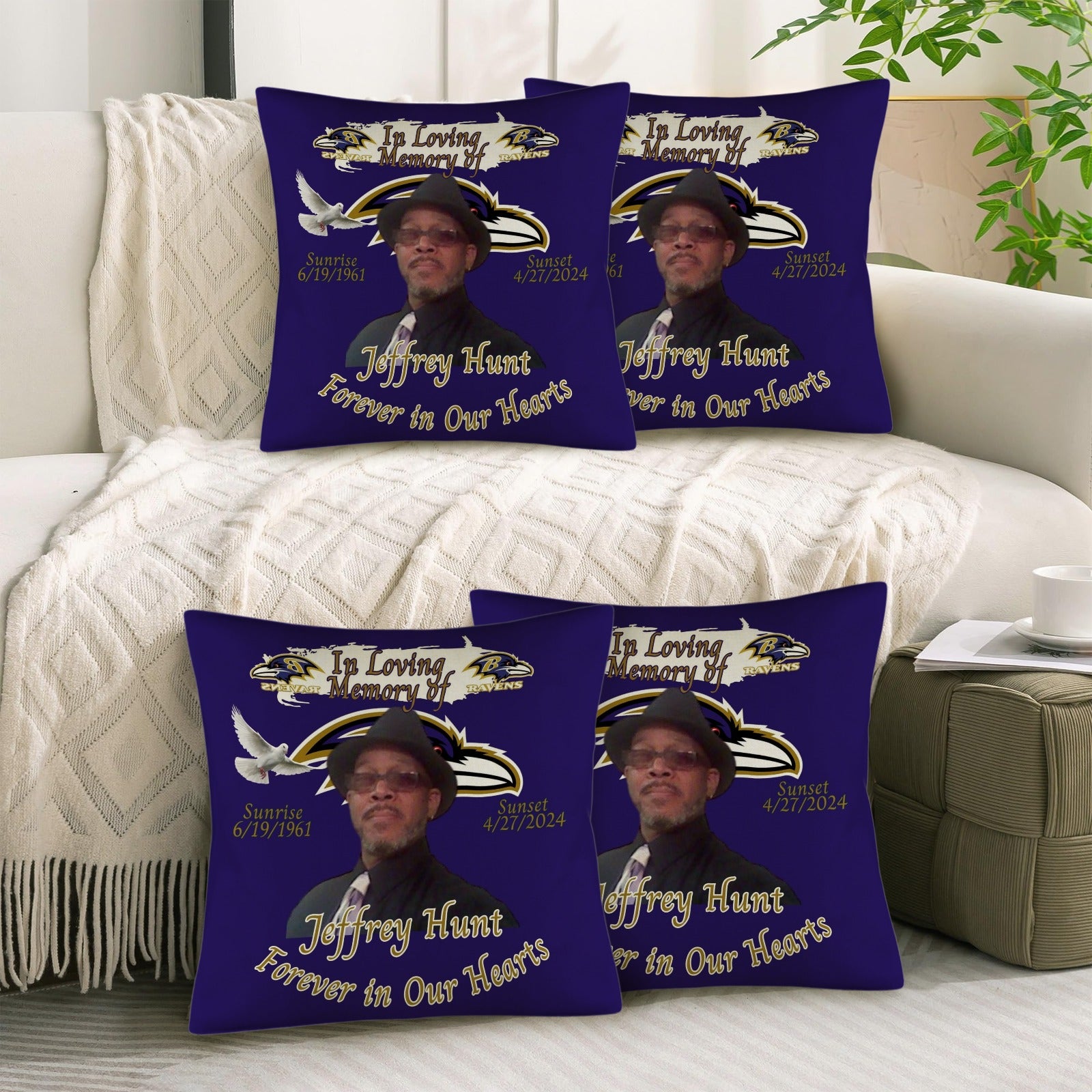 Memorial Pillow 4 pack
