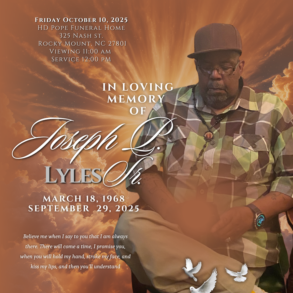 Funeral Announcement Flyer