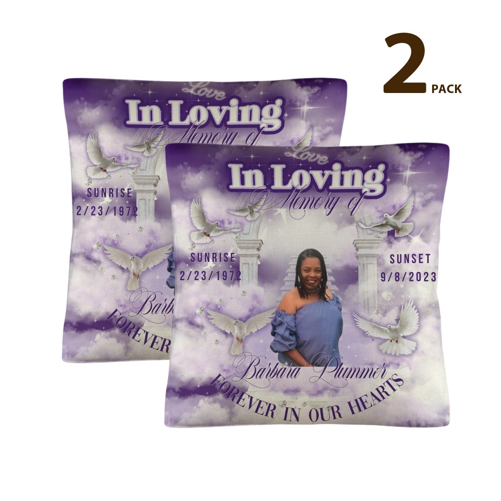 Memorial Pillow 2 Pack